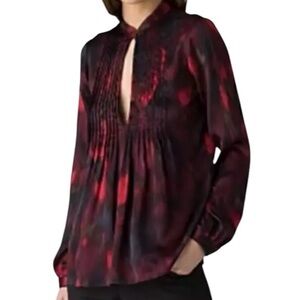 THEORY blouse Silk purple black Small